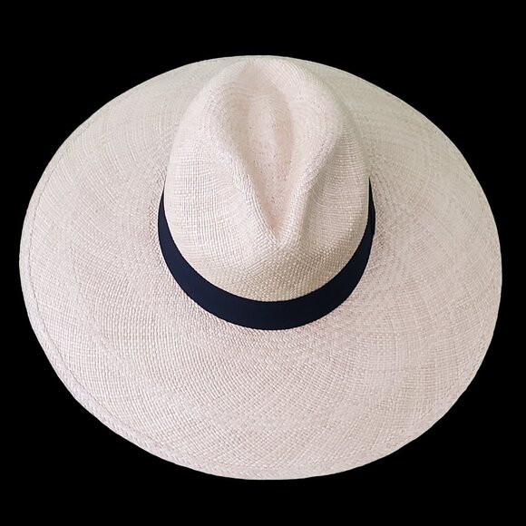 M.A.M.A. - Yacht Women\'s Light Beige Straw Hat, Black Ribbon main image 4